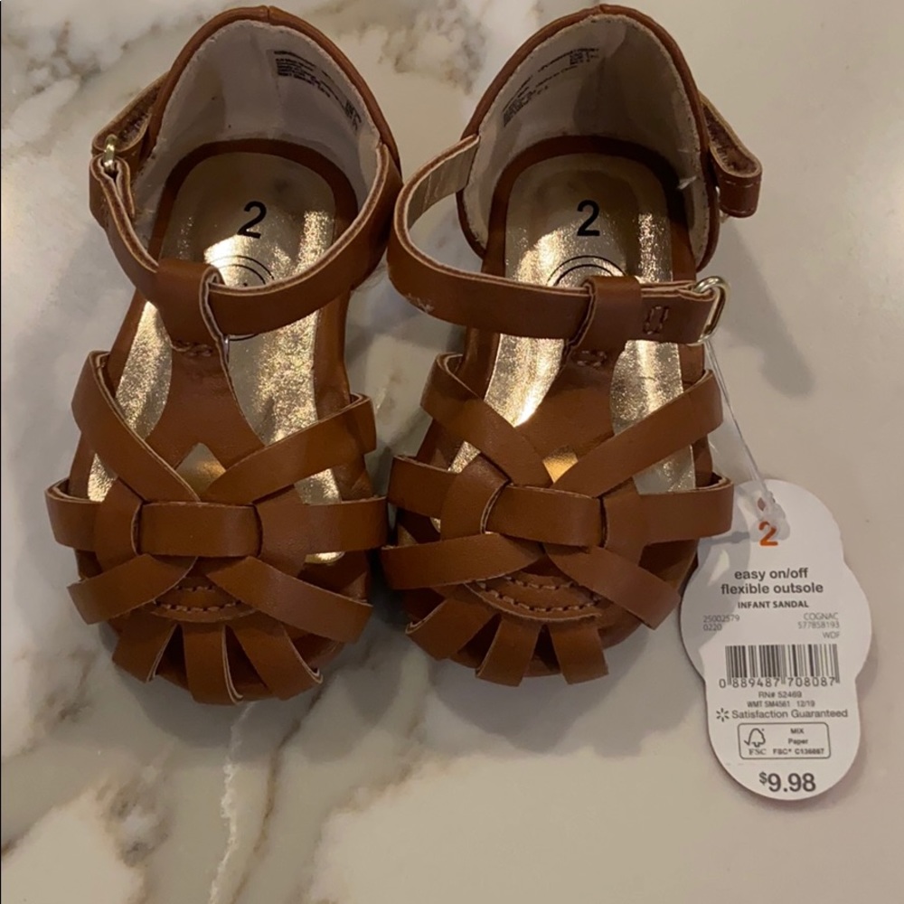 brown sandals size 2 ❤️❤️❤️